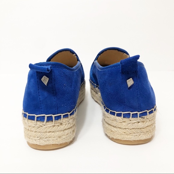 Sam Edelman Carrin Espadrille Nautical Blue Suede - Picture 4 of 8